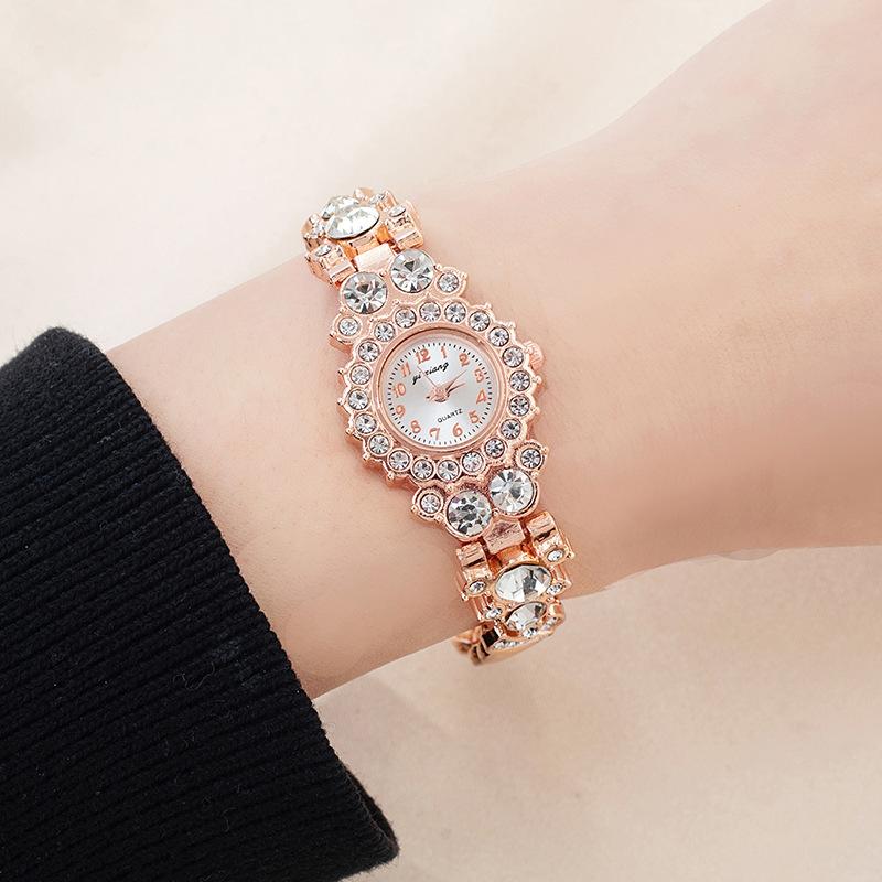 Часы Женский Модный Браслет Персонализированные Бриллиантовые Часы Женский Европейский Красивый Женский Браслет Кварцевые Женские Студенческие Настольные