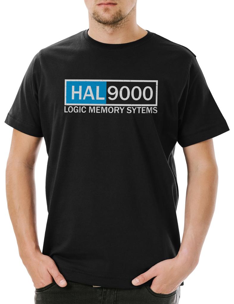 HAL9000 Herren T-Shirt Mens Womens Tees Top Space Odyssey 2001 Odyssee Weltraum 2010 Logic Memory