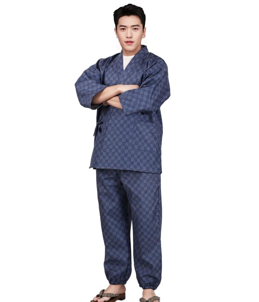 Cold Water Japanese Fleece Samue [HOHO AYUMU] Protection, Repellent, Pattern, Lining, [03 Pattern] [M]