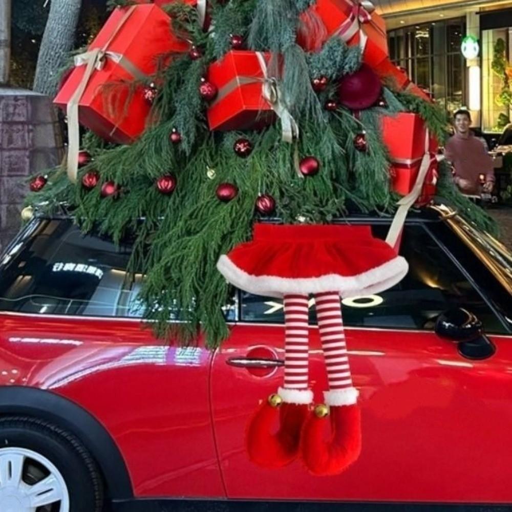 Funny Car Hanging Ornaments Novelty Xmas Car Hanging Decor Christmas Car Decor Christmas