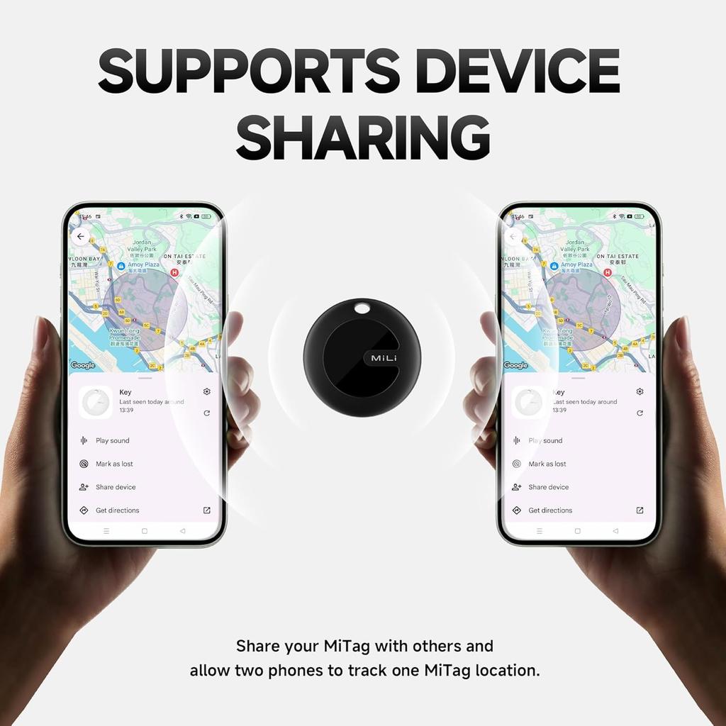 Умная метка Работает с Android Google Find Hub Альтернатива AirTag MiLI MiTag GPS-трекер Метка Поиск предметов Bluetooth-локатор