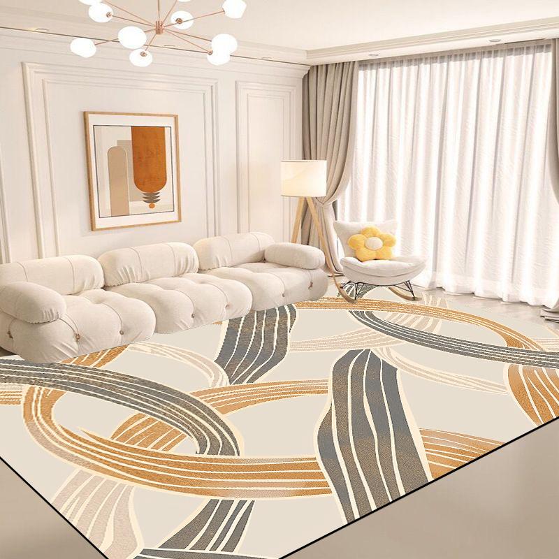 Скандинавская простота Мягкий ковер Украшение гостиной Креативный Легко чистить Ковры для диванной зоны для декора спальни Нескользящие коврики Моющиеся