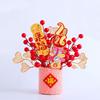 Simulated New Year DIY Material Bag Creative Blessing Flower Bucket  Spring Festival Supplies