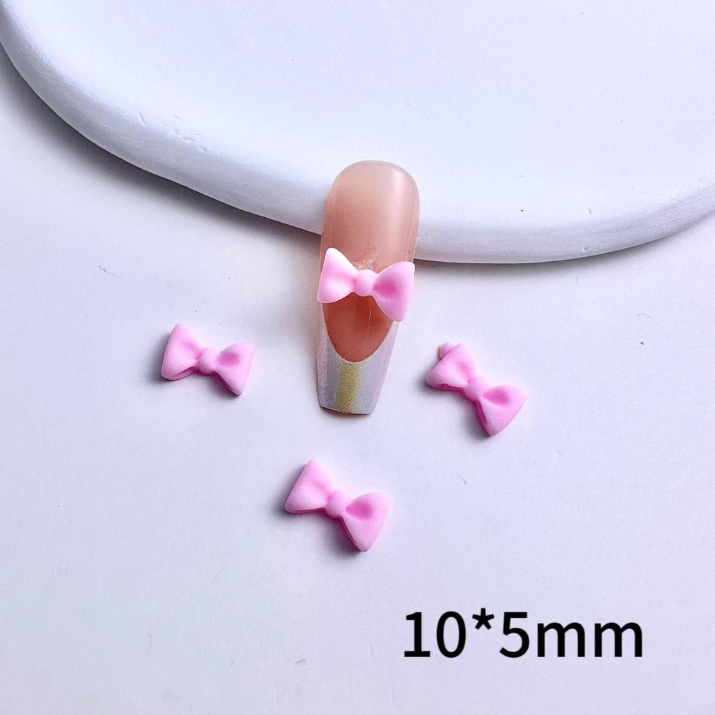 New Resin 3D Bow Tie Nail Art Accessories Cute Mini Handmade DIY Materials for Girls