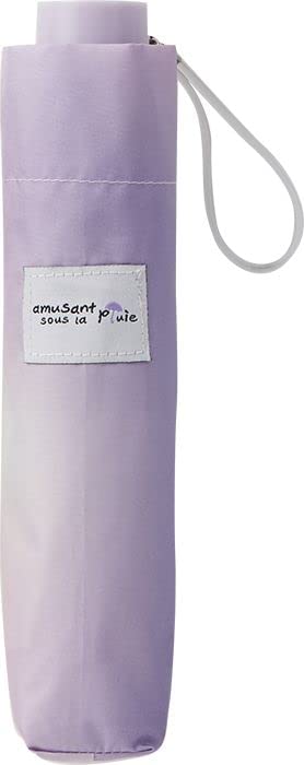 Складной зонт Miyajima 55 см, ветрозащитный, костяной, смешанный градиент, розовый и фиолетовый