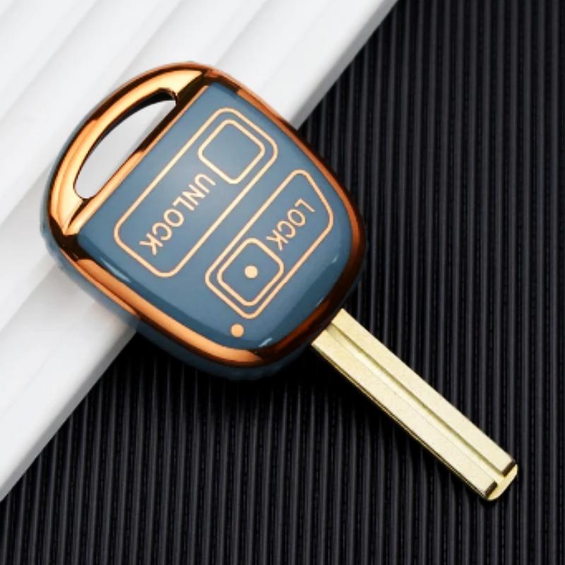 2/3 Buttons TPU Car Key Case Cover Fob For Toyota FJ Cruiser Land 2008-2014 Yaris Echo For Lexus ES GS LS IS RX SC LX RX400h