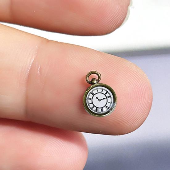 Мини-карманные часы изысканного качества, винтажные реалистичные карманные часы для кукольного домика, модель кукольного дома, аксессуары