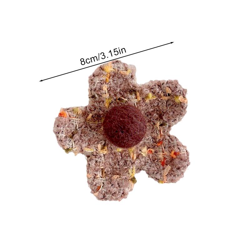 Цветок Заколка для волос Аксессуары для волос Шерстяная заколка для волос Хвост Мультяшная заколка для волос Милый Войлочный зажим Прическа