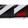 For Fiat 500 for Abarth 595 695 2008- Car Window A-pillar Triangular Panel Decoration Carbon Fiber Car Accessory Sticker