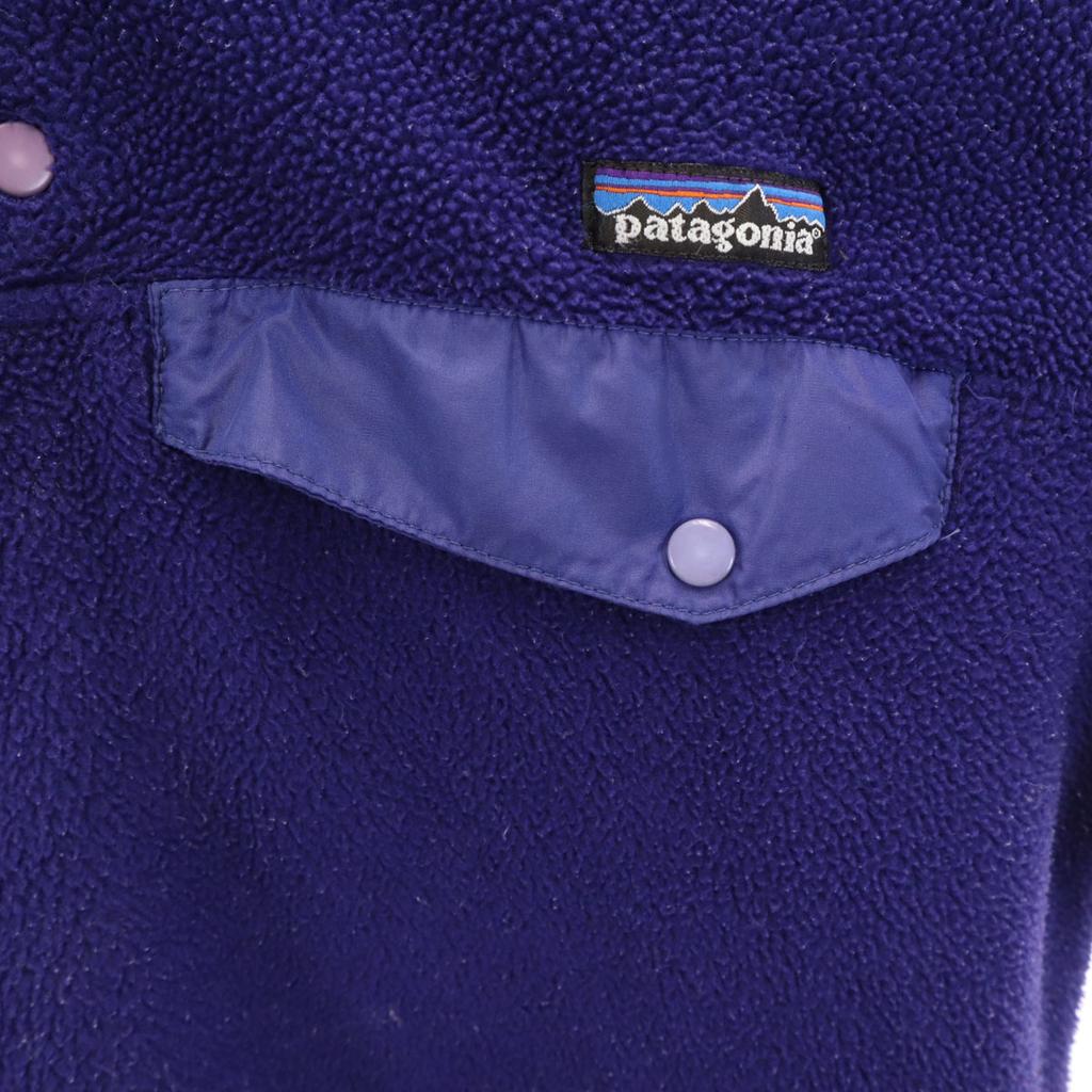 Patagonia Old Fleece Jacket S Purple Pullover Outdoor Men's Used