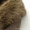 Womens Fall Winter Reversible Faux Fur Trench Coat Street Style Loose Fit Long Outerwear