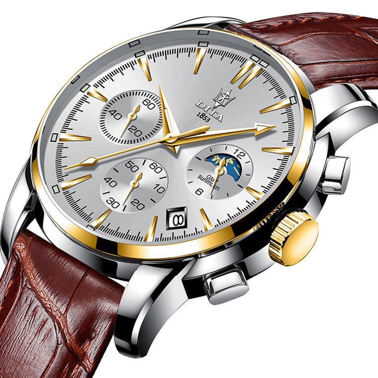 Dita Watch Мужские часы для отдыха Водонепроницаемые автоматические механические спортивные трендовые часы Мужской стальной ремень