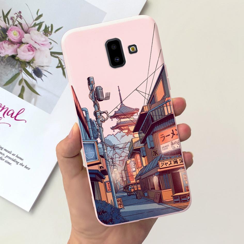 Чехол для Samsung Galaxy J4 J6 Plus 2018 Популярный Цветок Мягкий Силикон Задняя Крышка Телефона Для Samsung J6Plus J4Plus J610F J415F Capa