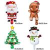 Рождественские фольгированные шары Мини Рождественская елка Санта-Клаус Шар Навидад Новый год 2025 Украшения Детский День Рождения Поставка Подарок