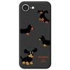 For iPhone 16e Case 4 Dachshunds Pattern Printing Straight Edge TPU Phone Back Cover
