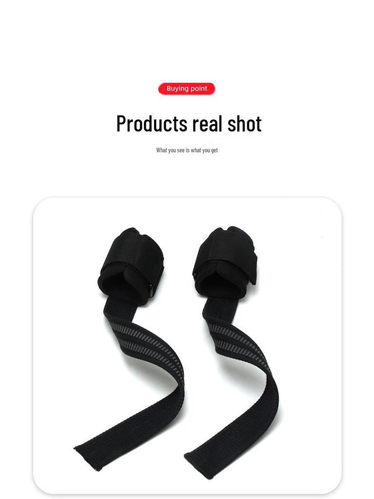 Кистевые бинты для тяжелой атлетики: Односторонние лямки для подтягиваний и становой тяги