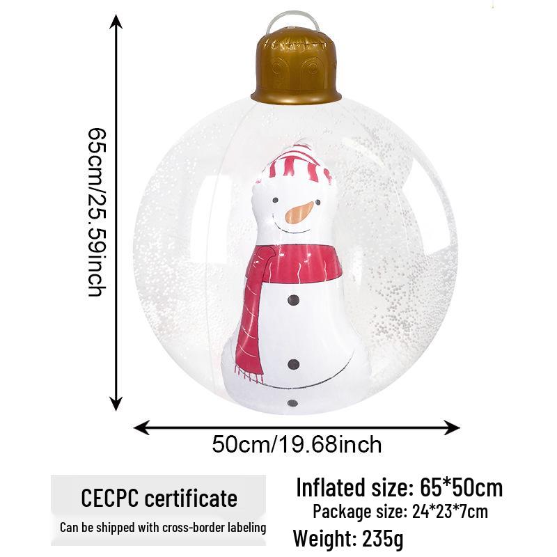 Надувной уличный рождественский шар для украшения вечеринок и дворов