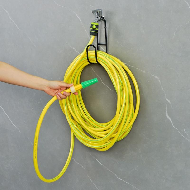 Garden Hose Holder Stainless Steel Water Hose Organizer Wall or Faucet Mount Includes Screws Anchors Rustproof Hose Storage Hanger for Yard