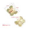 ZHUKOU 14x17mm brass Cubic Zirconia butterfly Charms for women necklace earring bracelet jewelry accessories Making model: VD501