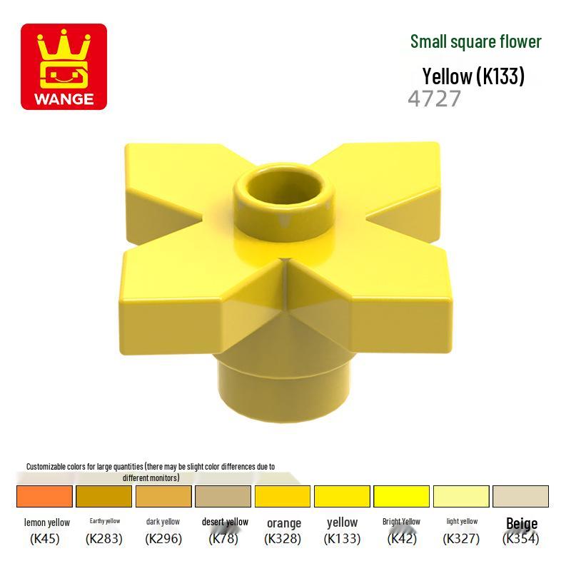 Wange Small Particle Compatible Building Blocks Set - Flower Assembly (4728/4727/15469w)