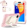 Для Xiaomi Redmi Pad SE 8.7.360° вращающаяся рукоятка прочная защитная подставка TPU+PC 3в1 противоударный противоударный чехол для планшета ПК