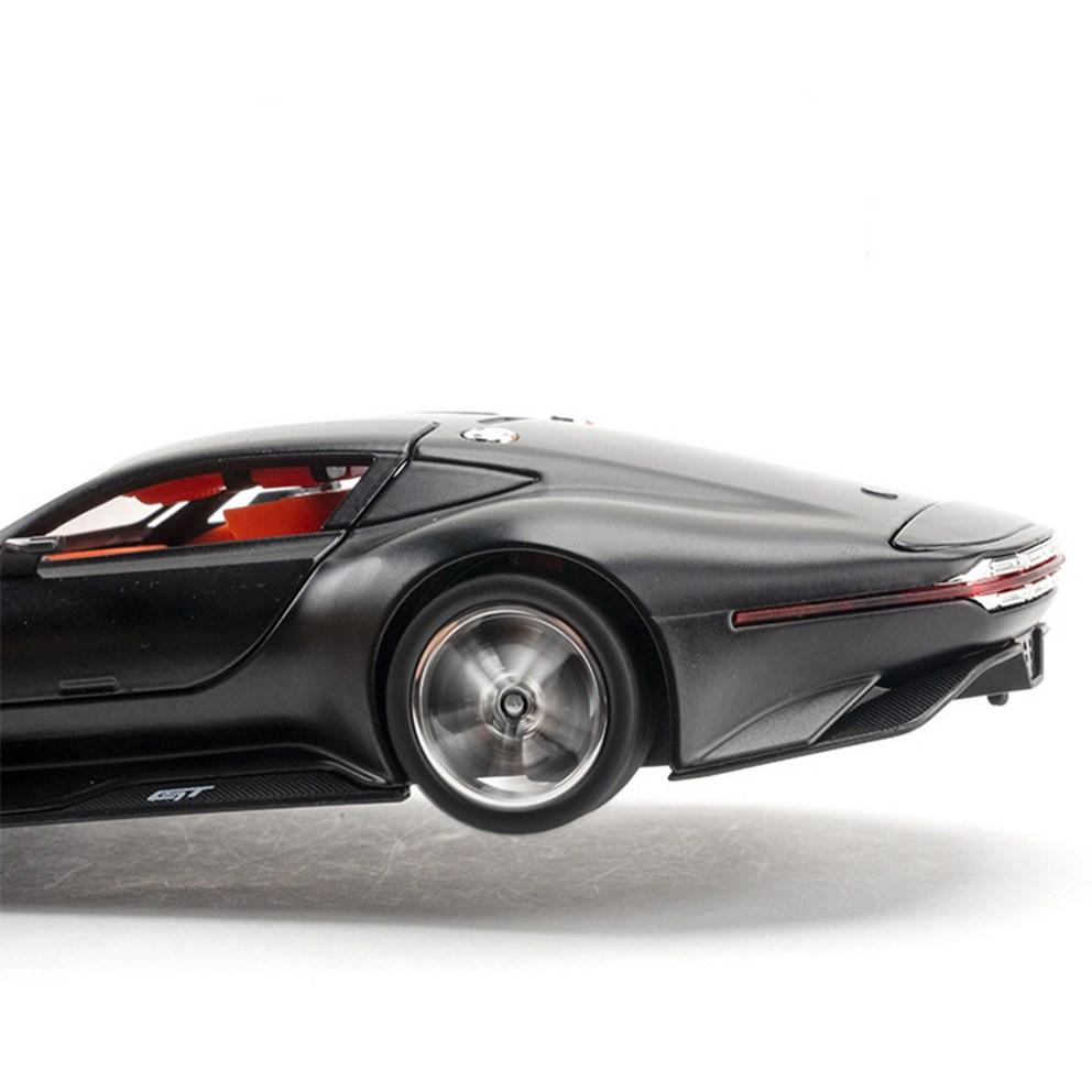 Mercedes-Benz AMG Vision Gran Turismo 1:24 Литая модель гоночного автомобиля из сплава с механизмом обратного хода, глянцевый черный