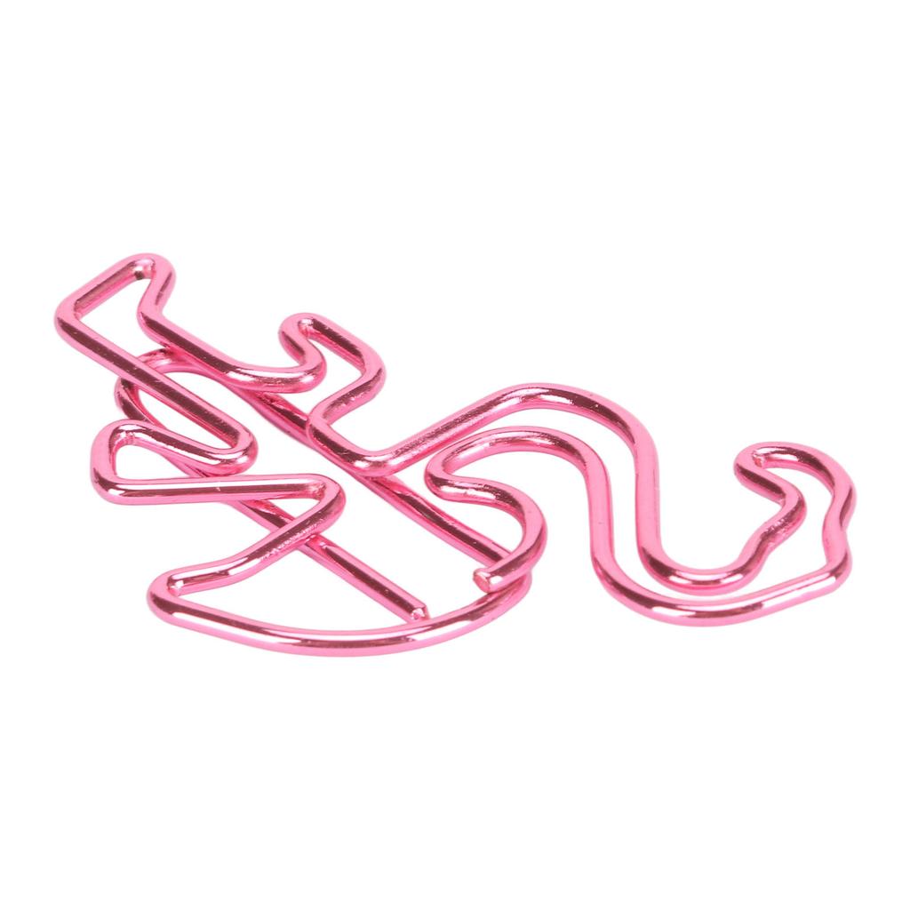 100pcs Flamingo Paper Clip Cute Animal Shape File Note Page Marker Clips Bookmark for File
