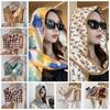 National Style Sunscreen Scarf Windproof Silk Scarf Hat Scarves Windproof Headdress  Lady