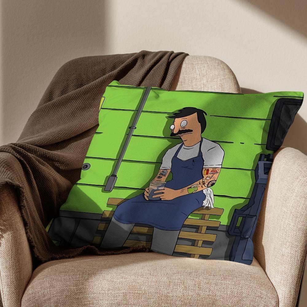 Insomnibob Bobs Burgers Наволочка Наволочка против пылевых клещей Невидимая молния шелковистый короткий плюш Чехол на подушку для дивана