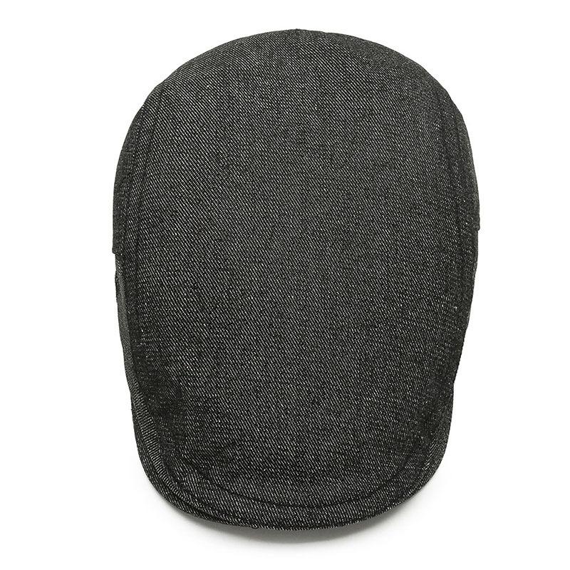 Men's Hat Autumn Winter Outdoor Casual Personal Peaked Cap Women's Retro British Solid Color Light Board Beret