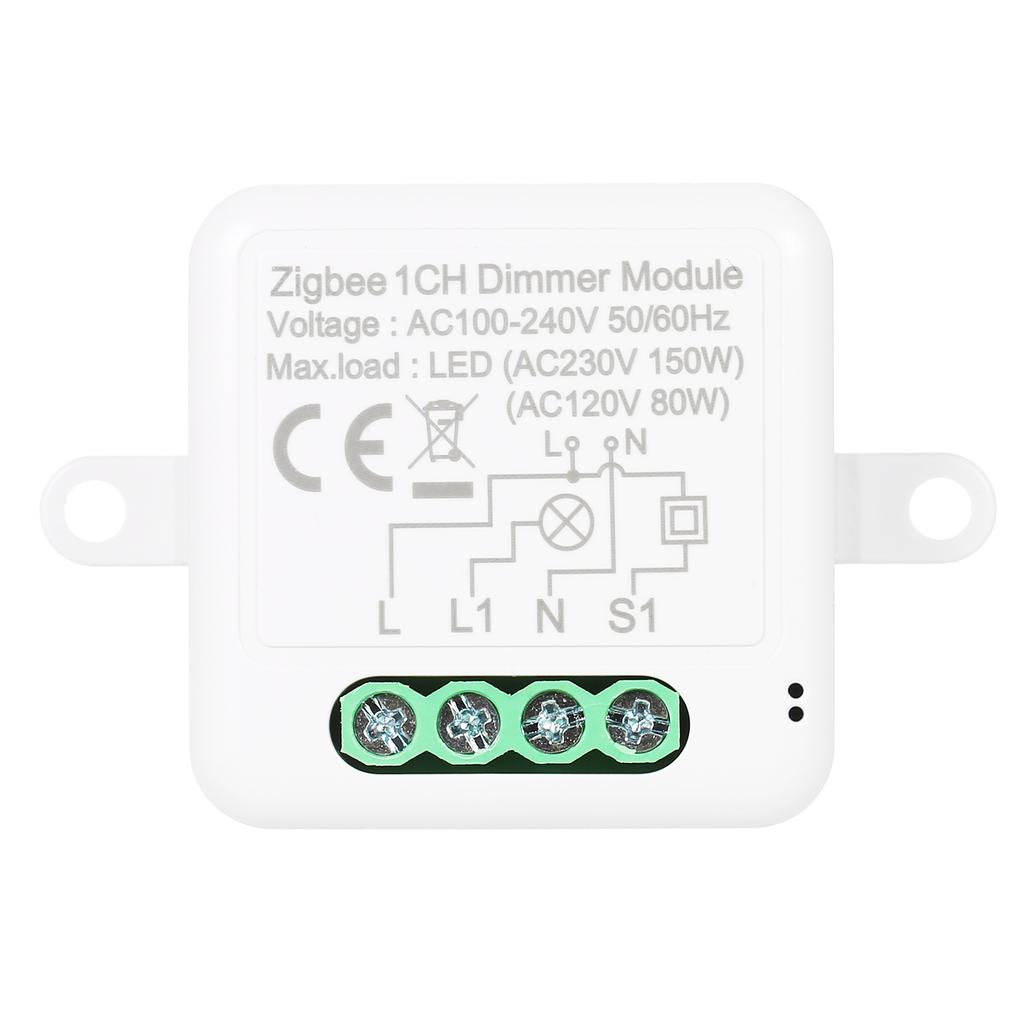 Модуль диммера Zigbee, приложение, пульт дистанционного управления, переключатель штор, работает с Alexa Google Home 2 Gang
