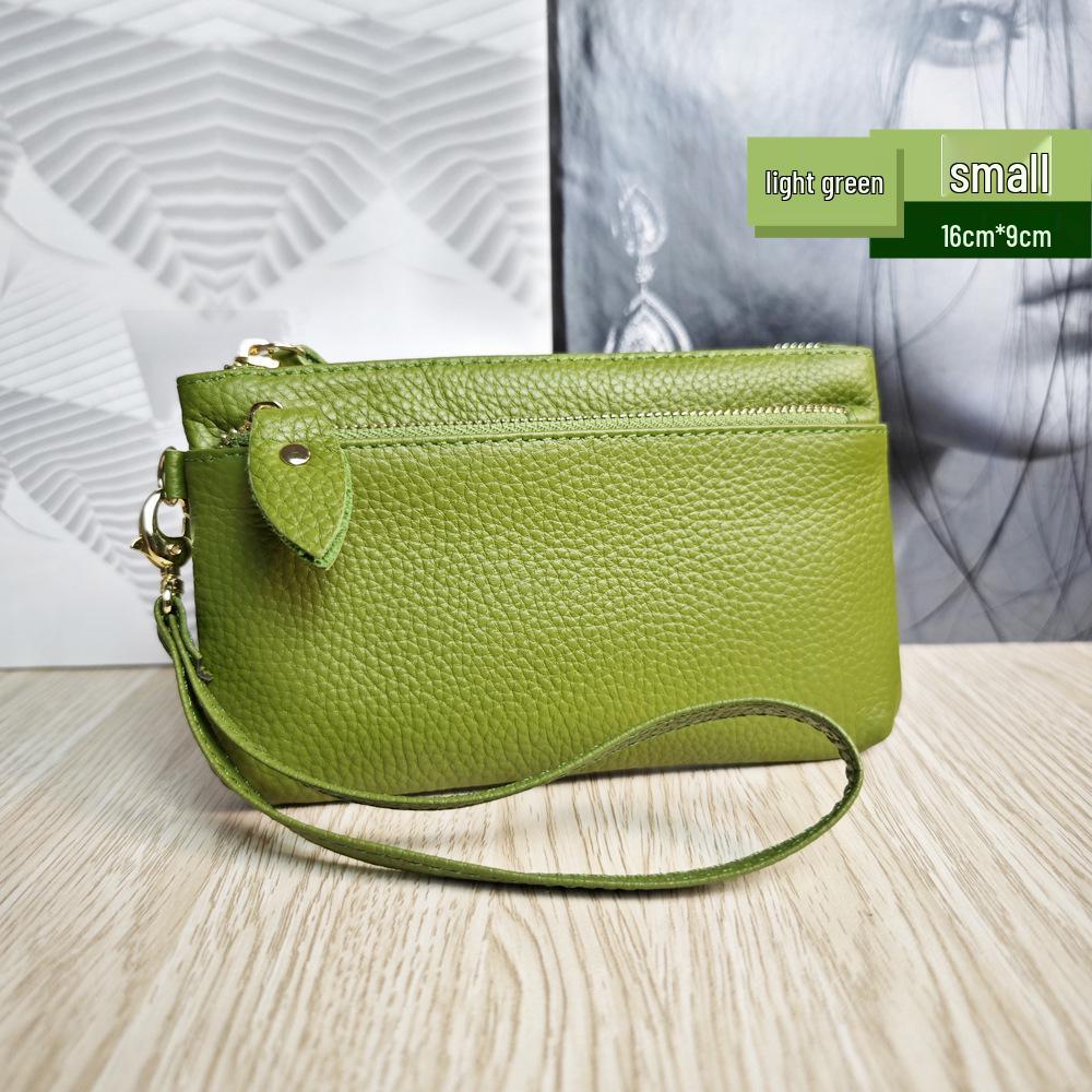 Женский многофункциональный кошелек-клатч на запястье из натуральной кожи в корейском стиле