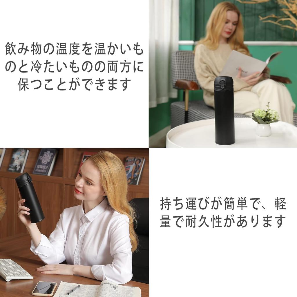 Бутылка для воды BEBAER 500 мл, бутылка из нержавеющей стали, двойные стенки, вакуумная изоляция, легкая бутылка для воды, термос 500 мл, большая емкость, широкое горлышко