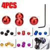 4 шт., внутренние наконечники для тросов для шоссейного велосипеда MTB, многоразовые наконечники для тросов переключателей передач, винтовые зажимы для переключателей передач, аксессуары для велосипеда