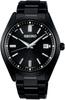 Мужские часы Seiko S с солнечной батареей и корректировкой волны Черный Черный Sbtm325