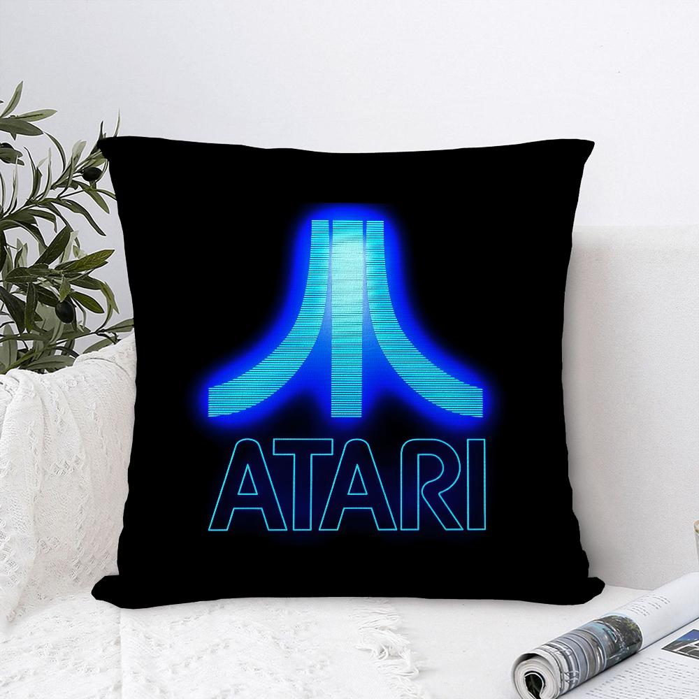 A-AtariS Игровая Логотип Подушка Чехол Диван Декоративный Дом Двусторонний Принт Плюшевый Квадратный Подушка Декоративная Наволочка Подушка Декор Чехол