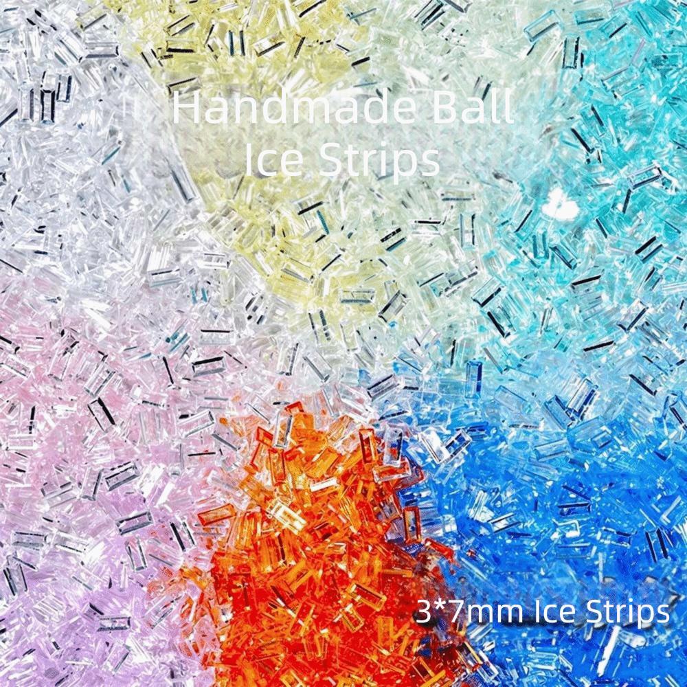 3*7mm DIY Squishy Bobo Ball Acrylic Slime Handmade Fillers Ice Strip Fill Material DIY Parts