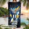 Beach Towel Lazio FC Print Custom Name Text Soft Towel for Swimming Pool