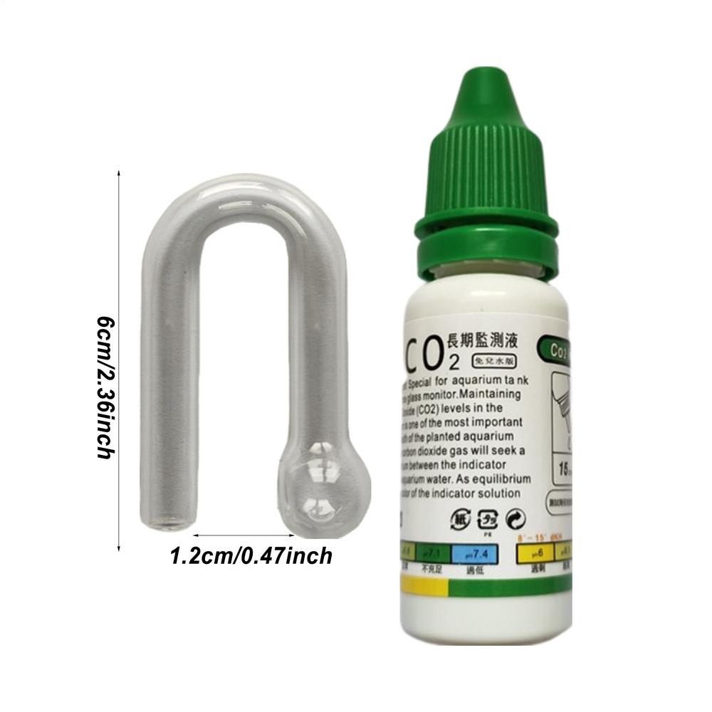 Аквариумный CO2 Индикаторный Раствор Монитор Растения Трава CO2 Система Концентрация Аквариум Стекло Жидкий Тестер Жидкость Капли Индикатор