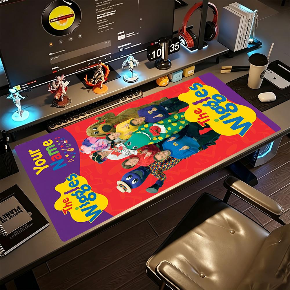 Wiggles Customizable Name Mouse Pad Keyboard Mat Ultra-Long Desk Mat Non-Slip Rubber Base Perfect Gift for Gamers