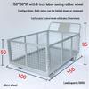 Great Skua Folding Warehouse Cart with Fence