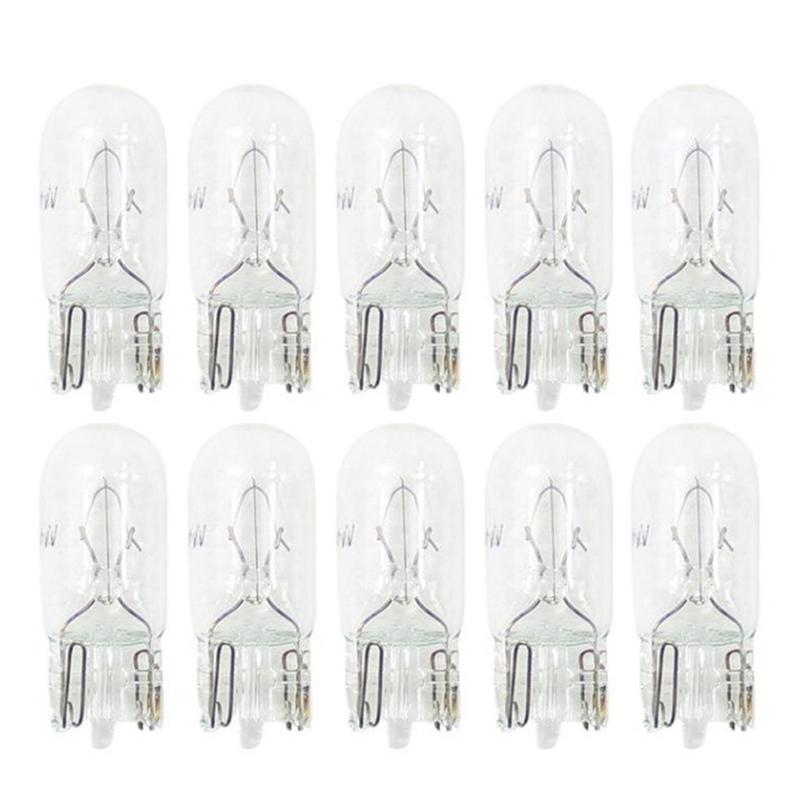 10 шт. автомобильные галогенные лампы T10 W5W 12 В, автомобильные лампы, лампы для чтения, габаритные огни