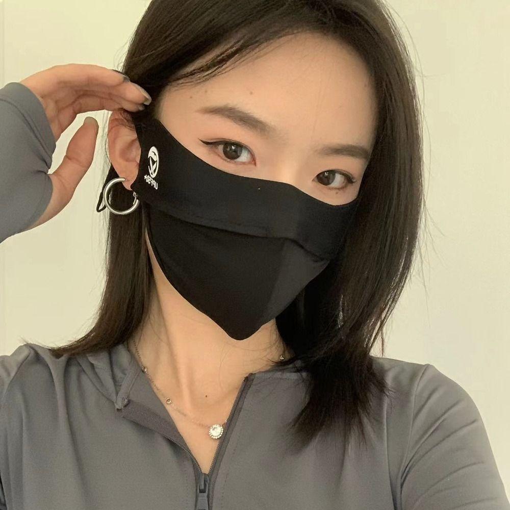 Face Scarves Outdoor Sunscreen Veil Sunscreen Face Scarf Face Cover Face Gini Mask Ice Silk Mask