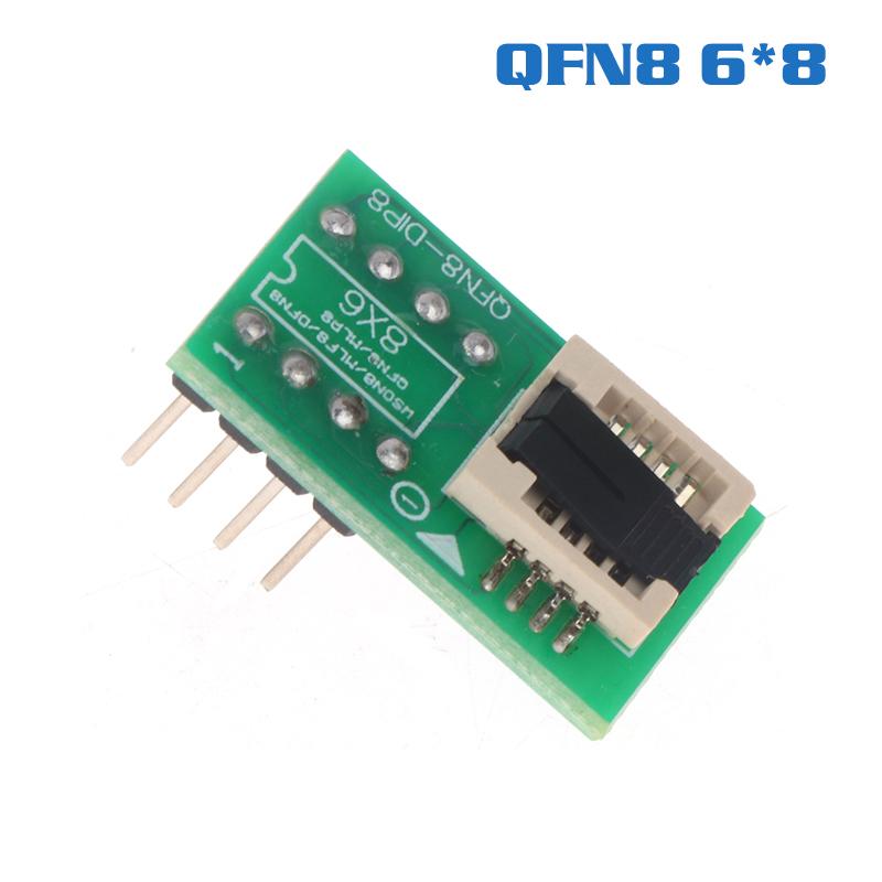 DFN8 WSON8 MLF8 MLP8 QFN8 to DIP8 Adapter 6*5mm 6*8 IC Chips Socket For CH341A TL866ii Plus RT809H/F T48 T56 EZP2025 Programmer