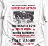 Beastie Boys Run DMC Винтажная футболка с принтом тура 1986 года Детройт Super Rap Attack Концерт S-3XL Унисекс