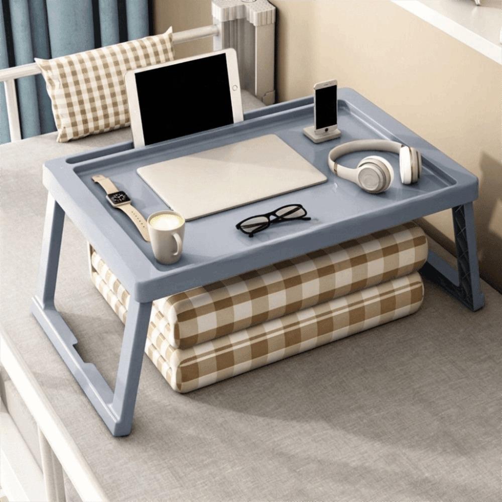 Non-slip Folding Bed Table Foldable Laptop Stand Simple Small Laptop Desk Dormitory Use