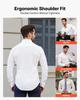 Men's Button Up Shirt, Mens Long Sleeve Wrinkle-free Button Down Dress Shirts, Slim Fit Soft Stretch Fabric for Business Casual or Formal, Work,