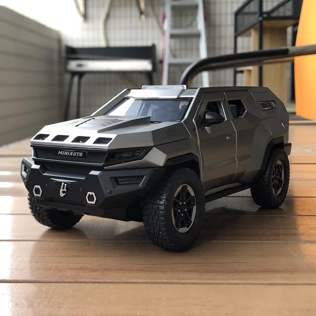 1:24 Rezvani Vengeance Бронированный Автомобиль Сплав Металл Литой Модель Машины Настольные Украшения Дисплей День Рождения Дом Модные Украшения