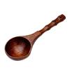 Long Handle Rice Washing Water Ladle Eco-friendly Wooden Soup Ladle Serving Soup Spoon  Household