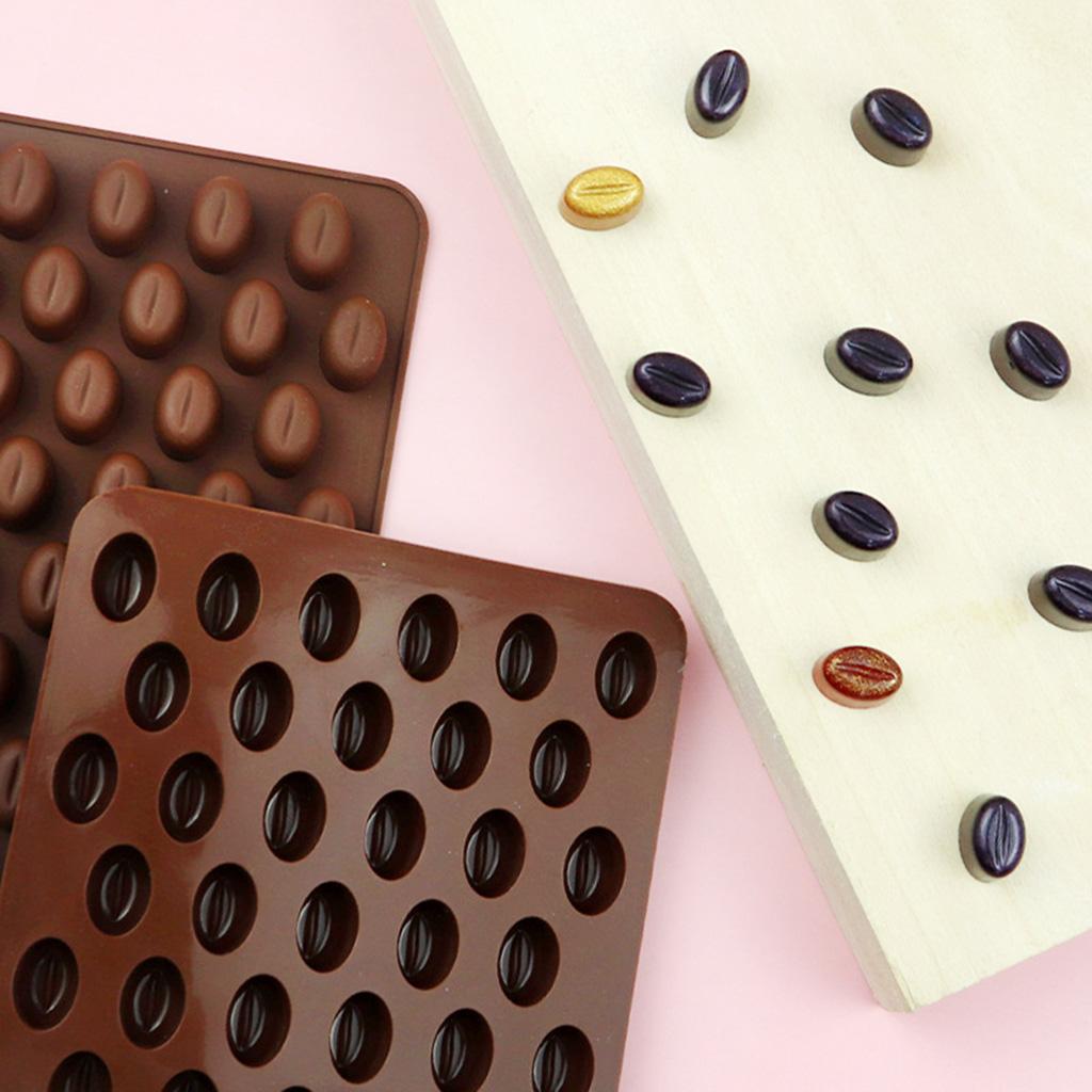 3D Формы для конфет в форме кофейных зерен из мастики, Полимерные формы для творчества, DIY Формы, Кухня